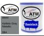 Preview: BMW, Kallisto Gray Metallic, B64: 1L Lackdose, von ATW Autoteile West.